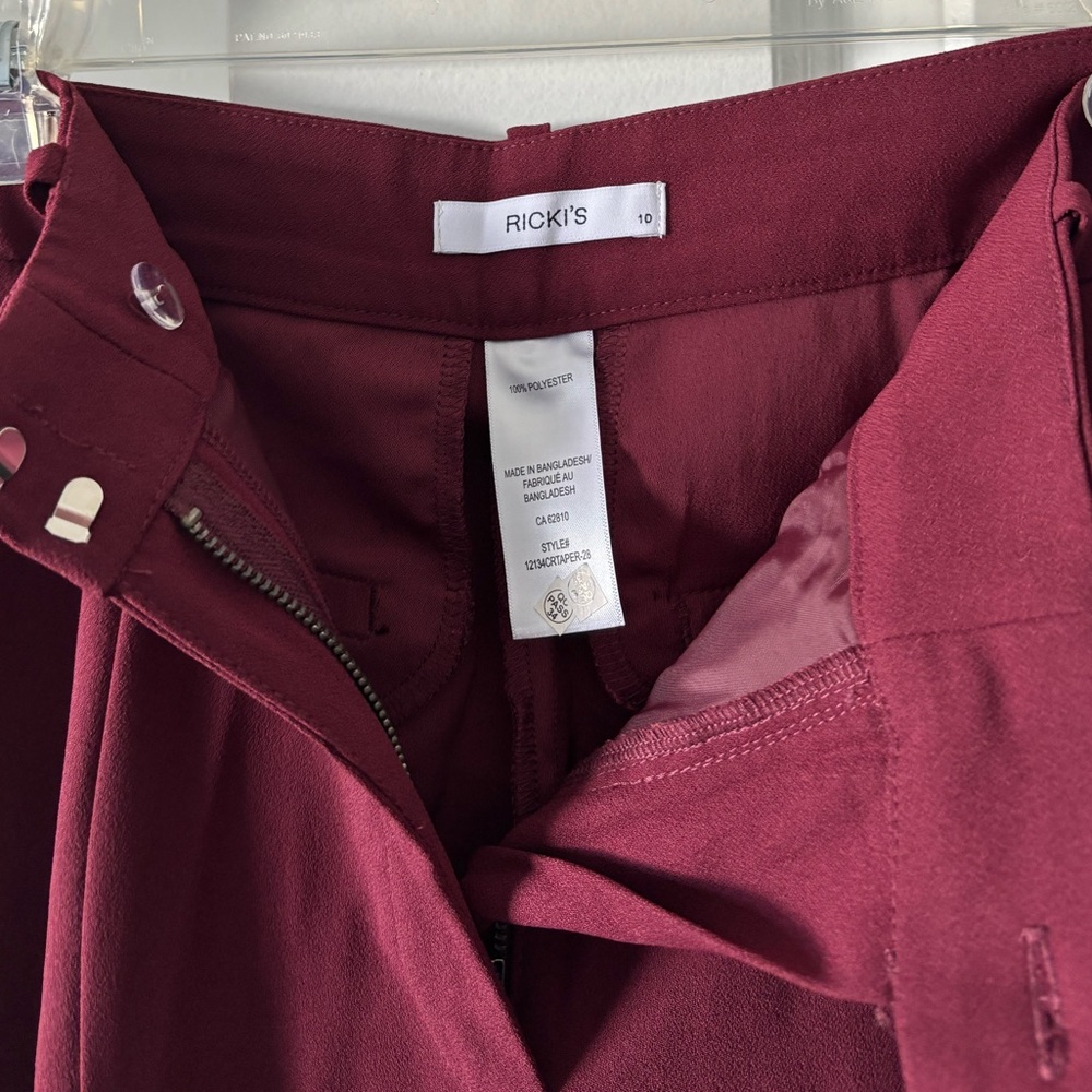 Rickis Slim Leg Crepe Pants - Picture 5 of 10